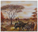 Les �l�phants - Huile - Neys